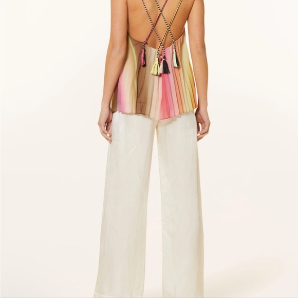 NWT $138 Scotch And Soda Pleated V-Neck Tank Top - Picture 4 of 11